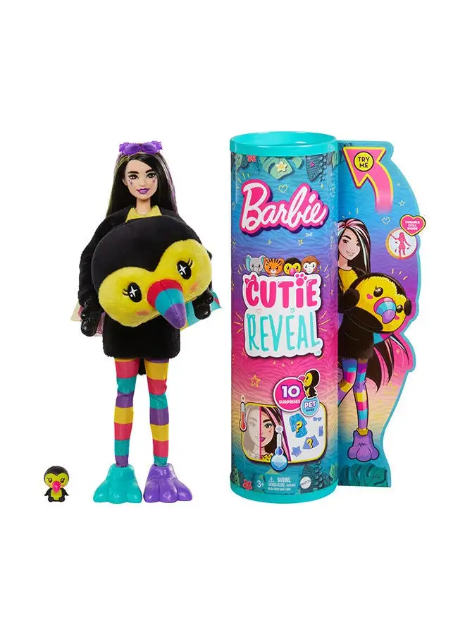 Barbie Barbie️ Cutie Reveal Barbie Jungle Friends Series - Toucan