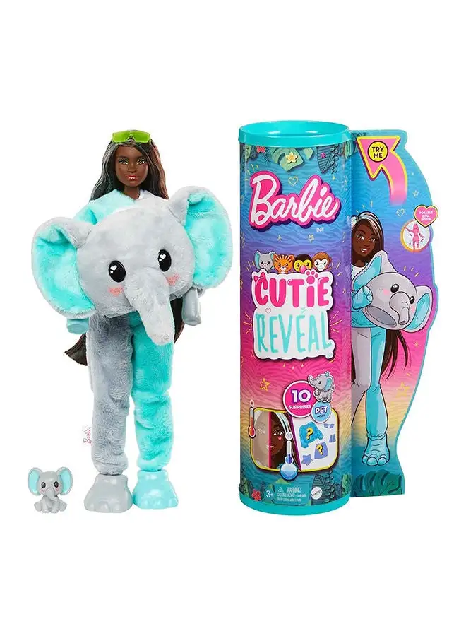 Barbie Barbie®️ Cutie Reveal Barbie Jungle Friends Series - Elephant