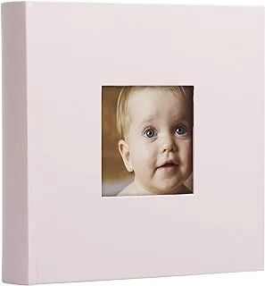 Pearhead Baby Photo Album, Baby Memory Book Keepsake, Girl Baby Book, Light Pink