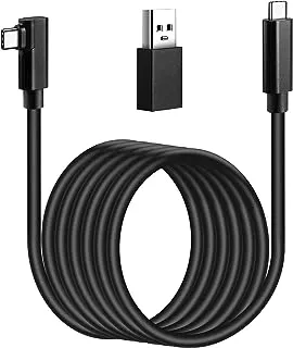 Compatible for Oculus Quest 2 Link Cable 16FT VR Headset Cable for Oculus Quest 2 / Quest 1 USB 3.0 Type C to C High Speed Data Transfer Charging Cord for Gaming PC (Oculusquest2link data cable)