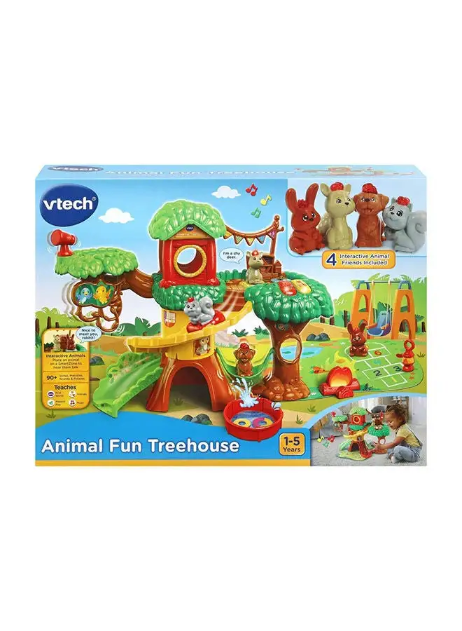بيت الشجرة الممتع للحيوانات من في تيك، لعبة تفاعلية للأطفال مع عبارات وأصوات، مناسبة للأولاد والبنات من عمر 1، 2، 3، 4 سنوات فما فوق