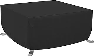 Amazon Basics Outdoor Square Patio Fire Pit or Table Cover, 44 Inch, Black