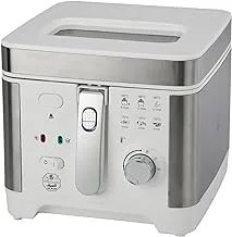 ALSAIF 3Liter 1500W Electric Deep Fryer Non-stick, White E04204 2 Years warranty