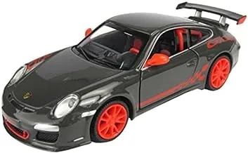 MSZ – Porsche 911 GT3 RS Dark Grey | Die-Cast Replica, Ultimate Collector's Item, American Muscle Cars | Toy Vehicles, Metal Toy Car Model - Pull Back Collection | Size - 1:32, For Kids 3+