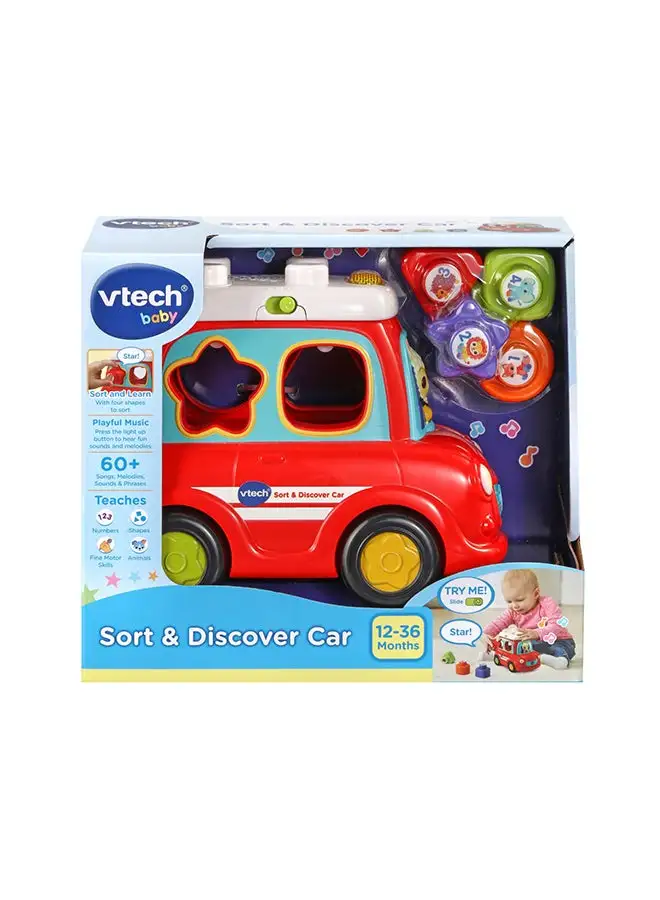 vtech Sort And Discover Car 21.6x25x12.8cm