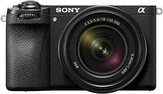 كاميرا سوني ألفا A6700 بعدسة قابلة للتبديل مع عدسة تكبير 18-135 ملم ILCE-6700M
