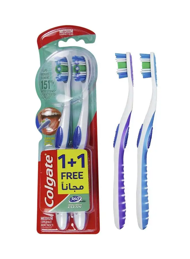 كولجيت 2-Piece Toothbrush متعدد الألوان