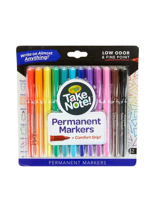 Crayola 12 Count Permanent Markers
