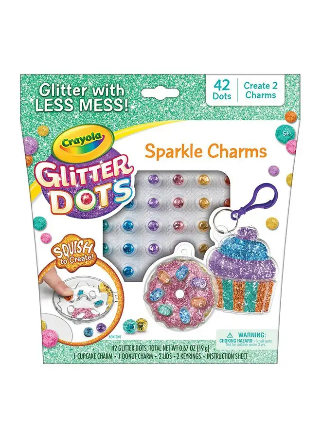 Crayola Glitter Dots Sparkle Charms 24.13x23.18x3.81 سم