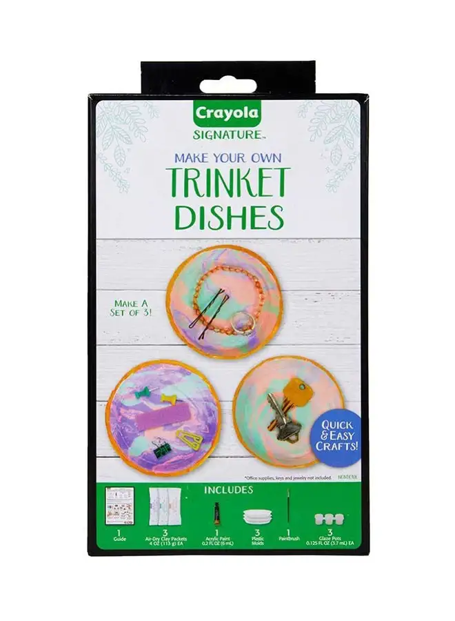 Crayola Signature, Make Your Own Trinket Dishes 5.1 x 15.2 x 27.9cm