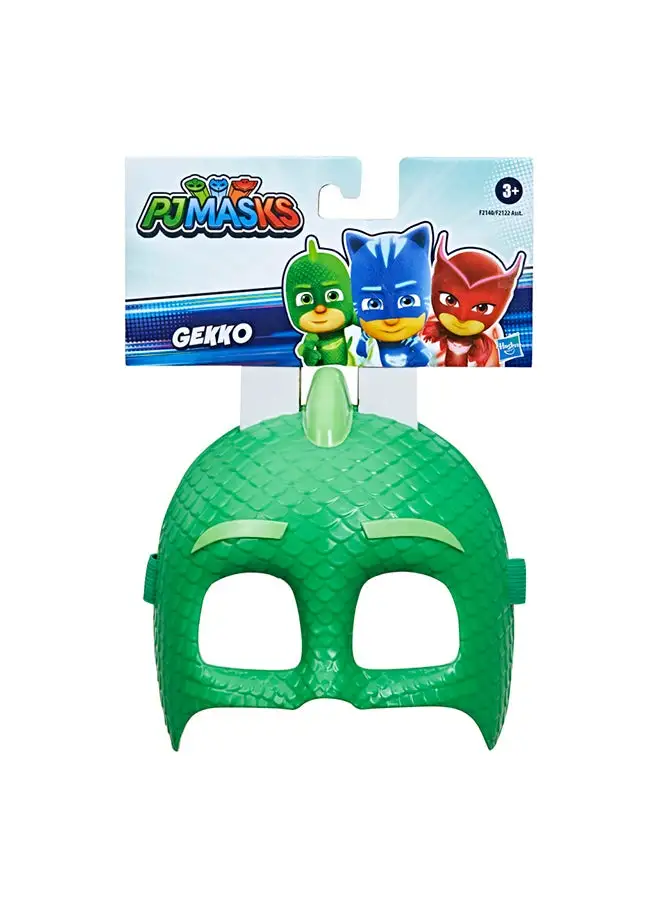 PJMASKS PJ Masks Hero Mask (Gekko) Preschool Toy, Dress-Up Costume Mask for Kids Ages 3 and Up