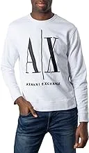 AX Armani Exchange mens Icon Project Embroidered Pullover Sweatshirt Sweatshirt
