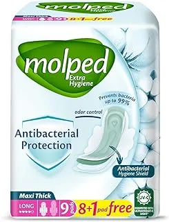 Molped Extra Hygiene - Single Pack - Long - 9 Pads