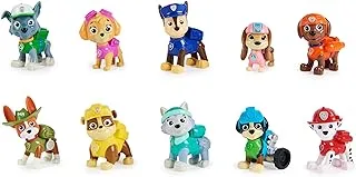 Paw Patrol, 10th Anniversary, All Paws On Deck Toy Figures Gift Pack with 10 Collectible Action Figures, Kids' Toys for Ages 3 and up