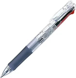 10pcs Zebra B4A3 Clip-on G 4C 0.7mm 4-Color Ballpoint Pen (Box Set) - Transparent