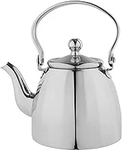 Al Saif Lunar Stainless Steel Teapot, 1 Liter Capacity, Silver