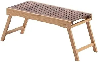 طاولة خشبية قابلة للطي من Naturehike Slide Rail، من خشب الجوز/البلوط الأبيض