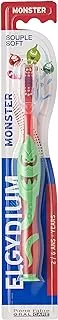 فرشاة أسنان الجيديوم للأطفال من 2 إلى 6 سنوات إصدار محدود مونستر - اللون: أحمر وأخضر