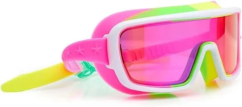 Bling2o Multicolor Melon Chromatic Anti Fog, No Leak, Non Slip and UV Protection Swim Goggles for Kids 5 Years and Above