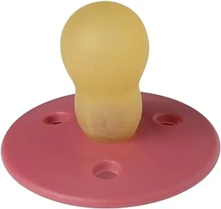 Mininor - Round Pacifier Latex 6M - Rhubarb