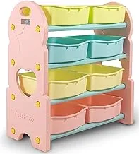 Children Deluxe Multi-Bin Toy Organizer with Storage Bins, Toys Storage Box for Girls, Pink, Kids Toy Box Storage for Girls