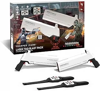 Sharper Image Laser Tag Blast Pack 2 Player Laser Rifles Includes 2 Micro Damage Sensors