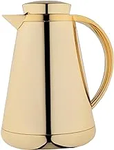 Al Saif Hala Coffee and Tea Vacuum Flask, 1.0 Liter Capacity, Gold