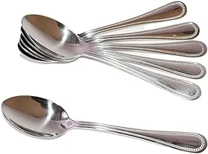 Hoffmayer Stainless Steel Spoon, 20 cm, 6 Pieces, Silver