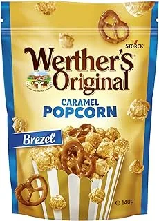 Werther's Original Caramel Popcorn with Pretzels and Sea Salt 140 g