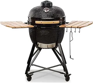 Kamado BONO Media, Classic 20 Inch Kamado BBQ Smoker, Oven and Grill with Main Accessories Included