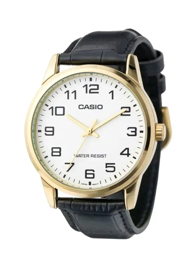 CASIO Men's Enticer Analog Watch MTP-V001GL-7BUDF - 38 mm - Black