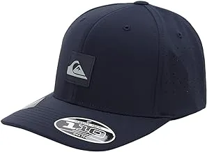 قبعة Quiksilver Flexfit مصممة للرجال باللون الأزرق مقاس واحد