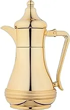 Al Saif Royofe Coffee and Tea Vacuum Flask, 0.35 Liter Capacity, Gold
