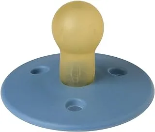 Mininor - Round Pacifier Latex 0M - Blue Whale