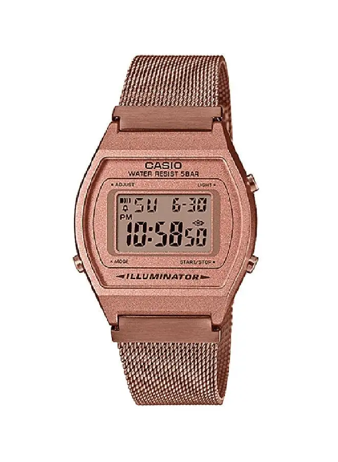 CASIO Vintage Watch B640WMR-5ADF - 39 ملم - روز جولد