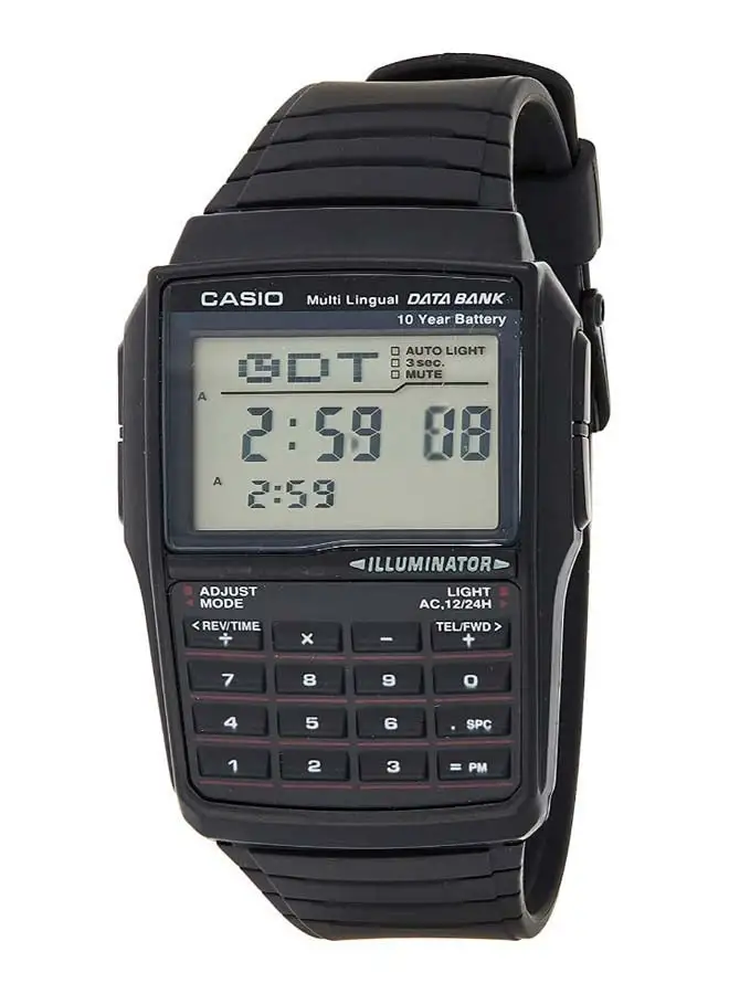 CASIO Resin Digital Watch DBC-32-1ADF - 33 mm - Black