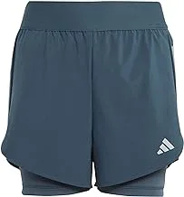 adidas girls Two-In-One AEROREADY Woven Casual Shorts
