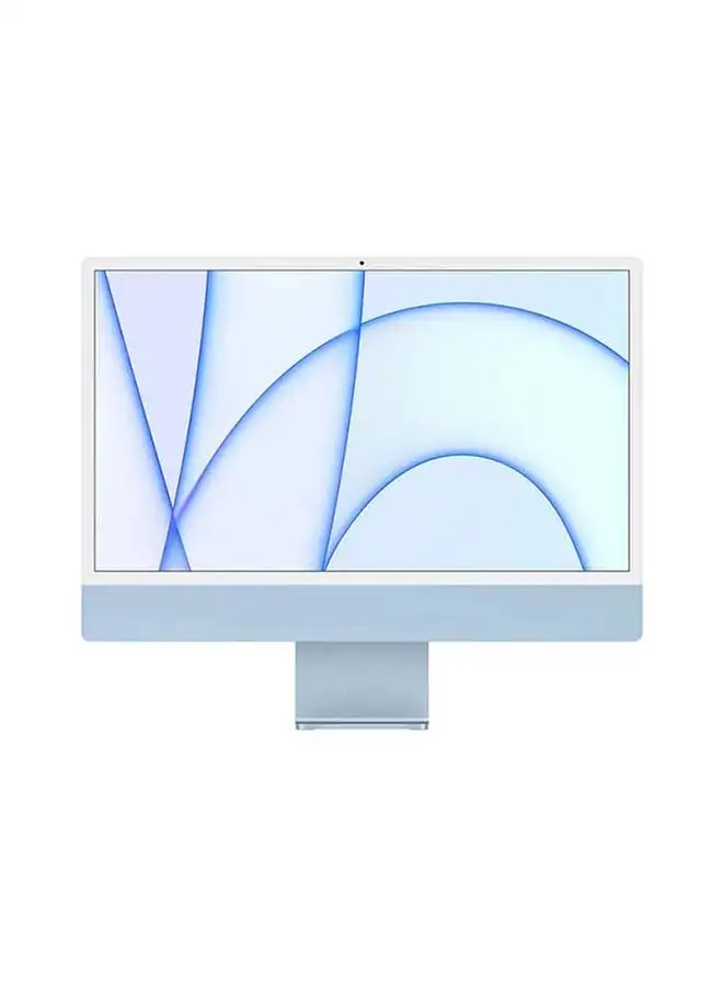 كمبيوتر مكتبي Apple iMac الكل في واحد بشاشة Retina مقاس 24 بوصة بدقة 4.5K: شريحة M1 مزودة بوحدة معالجة مركزية 8 مراكز ومعالج رسومات 8 مراكز وذاكرة وصول عشوائي سعة 8 جيجابايت ومحرك أقراص SSD سعة 512 جيجابايت ورسومات مدمجة باللغة الإنجليزية/العربية أزرق