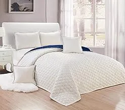 King Size Velvet Comforter Set 6 Pieces, Double Soft Velvet Bedding Set (Includes 1 Comforter, 1 Bed Sheet, 2 Pillow Shams and 2 Pillow Shams) Warm Reversible Comforter for All Seasons