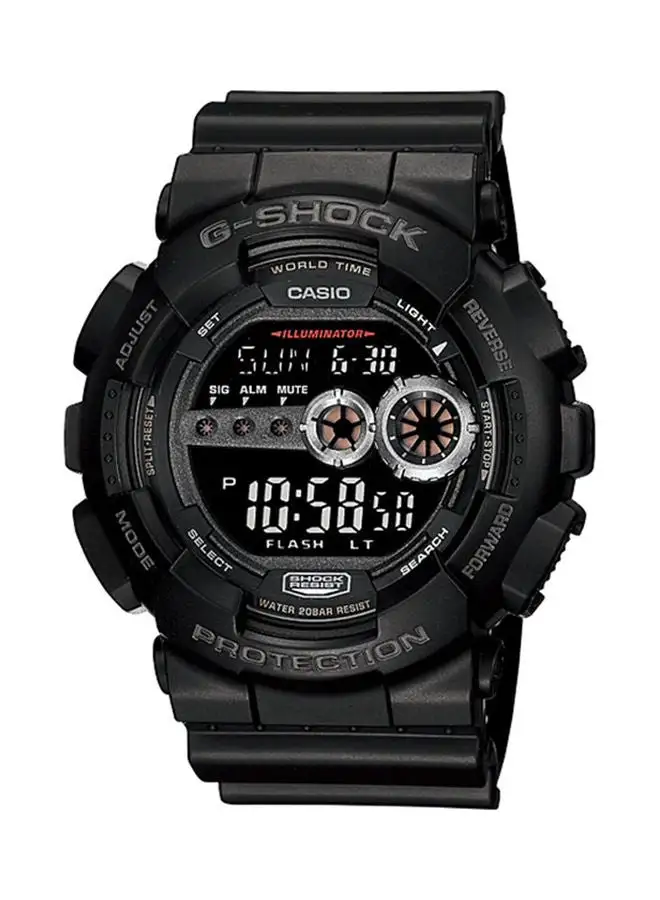 G-SHOCK Men's Digital Round Water Resistance Wrist Watch GD-100-1BDR