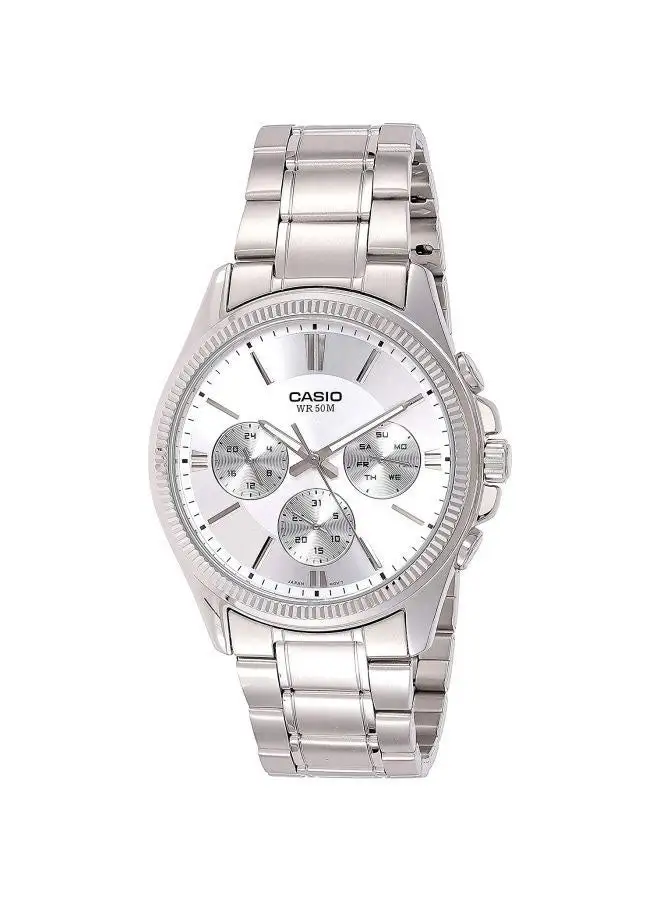 CASIO Men's Enticer Stainless Steel Chronograph Wrist Watch MTP-1375D-7AVDF