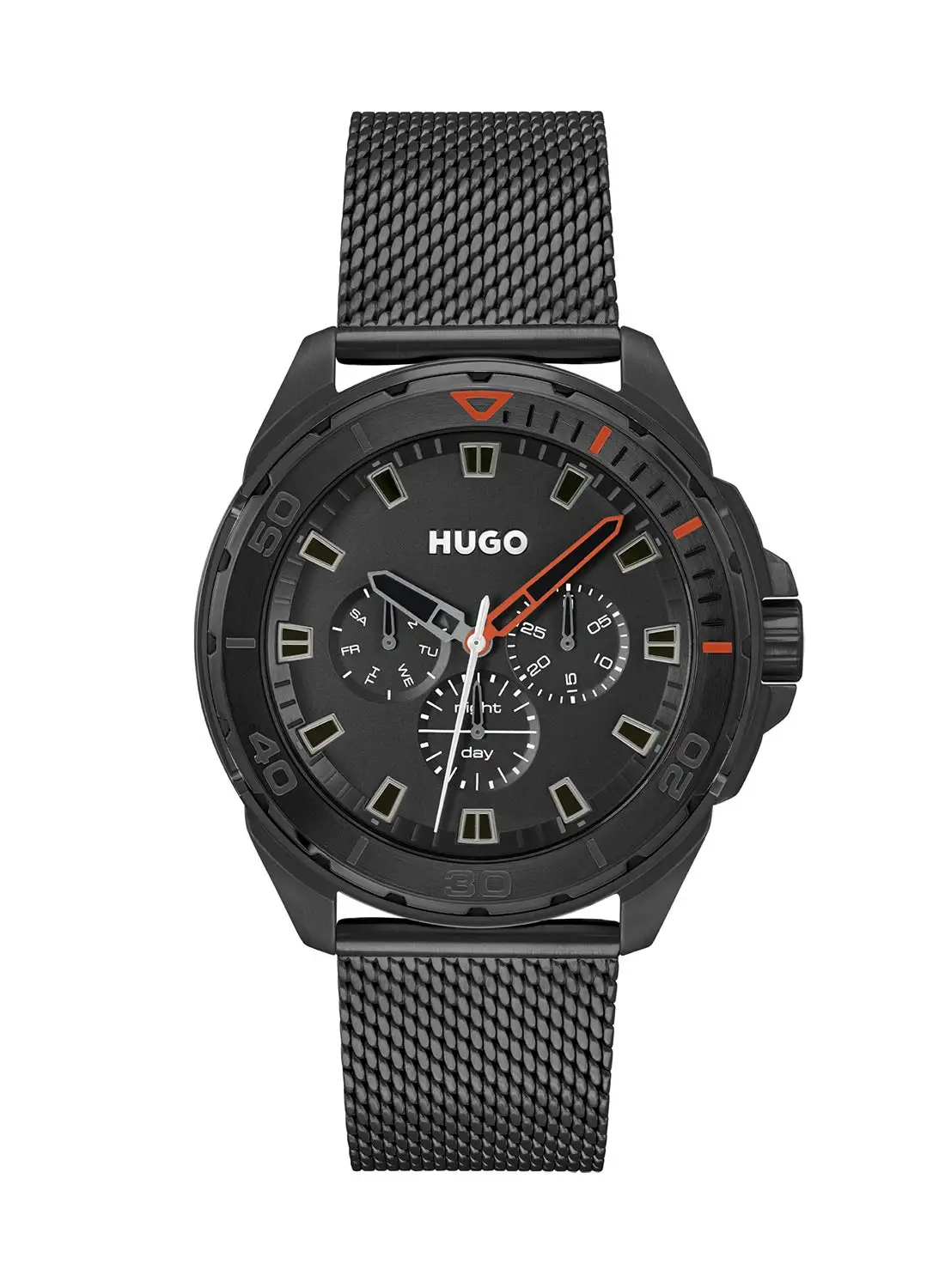 HUGO BOSS Men's Analog Round Shape Stainless Steel Wrist Watch 1530289 - 44 Mm