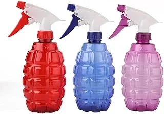 BMB TOOLS Empty Plastic Spray Bottle Colored Kit 3 Piece | 500ml Empty Colorful Adjustable Nozzle Plant Mister |Refillable Water Plant Atomizer Container - for Cleaning Solutions, Gardening, Hair