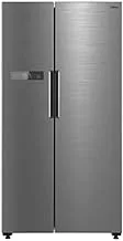 Midea Side by Side Refrigerator, 520 Litre, 18.3 Cft, Silver
