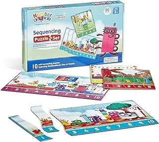 hand2mind Numberblocks Sequencing Puzzle Set, Sequencing Number Puzzles, Sequence Cards, Kids Matching Game, Math Puzzles, Toddler Numbers and Counting Games, Preschool Learning Activities