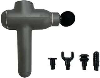 Electric Massage Gun With Heads (Gray)