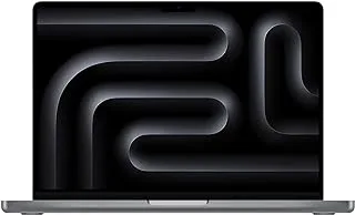 Apple 2023 MacBook Pro (14 بوصة، شريحة Apple M3 مع وحدة المعالجة المركزية 8 النواة ووحدة معالجة الرسومات 10 النواة، ذاكرة موحدة 8 جيجابايت، 1 تيرابايت) - رمادي غامق؛ عربي انجليزي