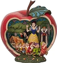 تمثال تحفة مشهد التفاحة البيضاء الثلجية - تقاليد ديزني من جيم شور