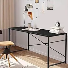 Office Desk Modern Style 80 cm black