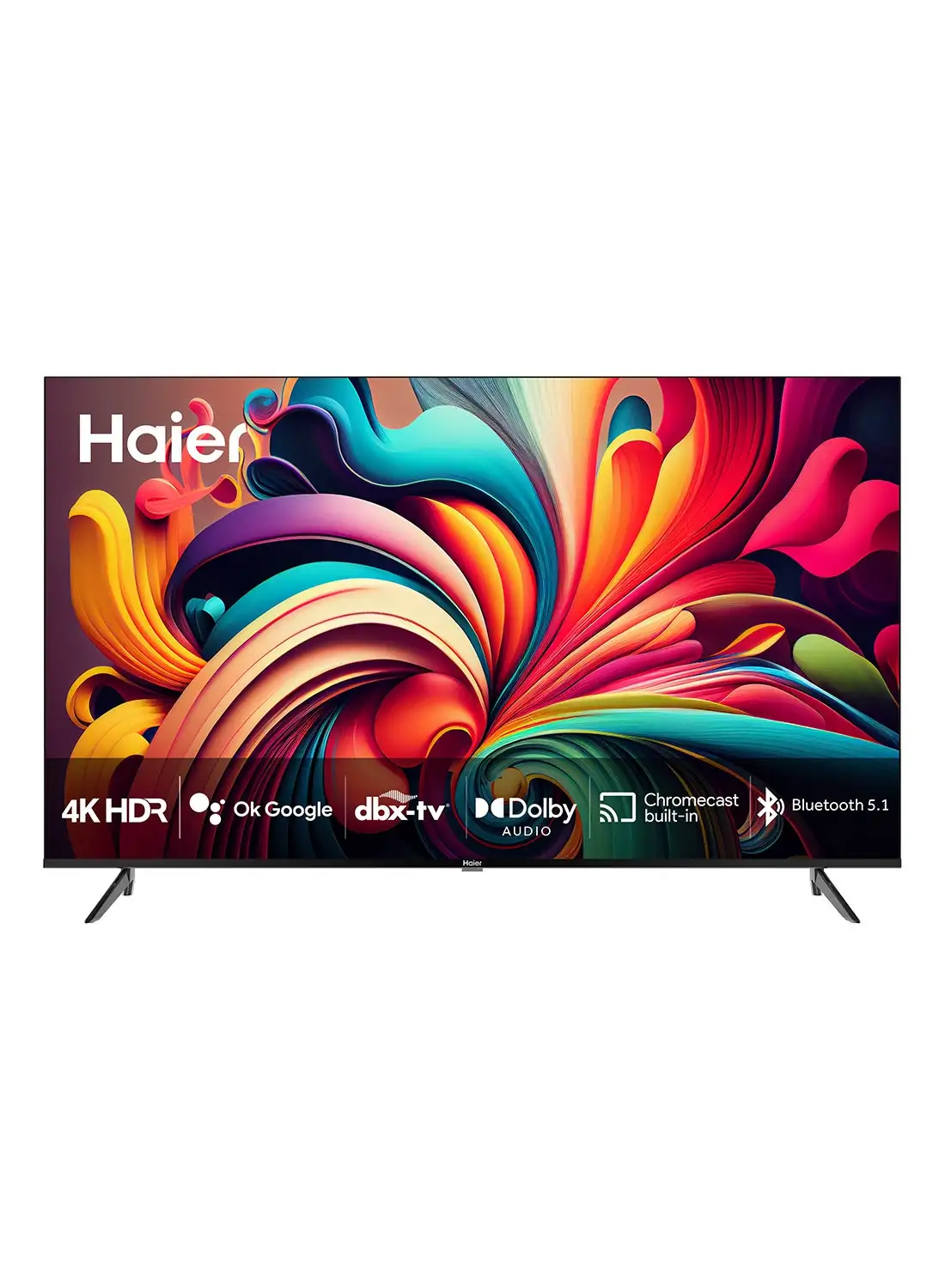 Haier 55-Inch Smart TV Android 4K HDR H55K800UG Black